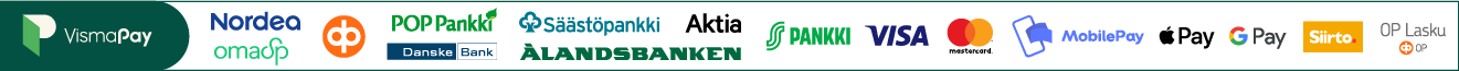 Käytettävissä olevat maksutavat